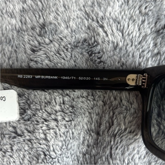 Ray-Ban Mr Burbank 52mm Rectangular Sunglasses in Transparent Grey NWT main image 4